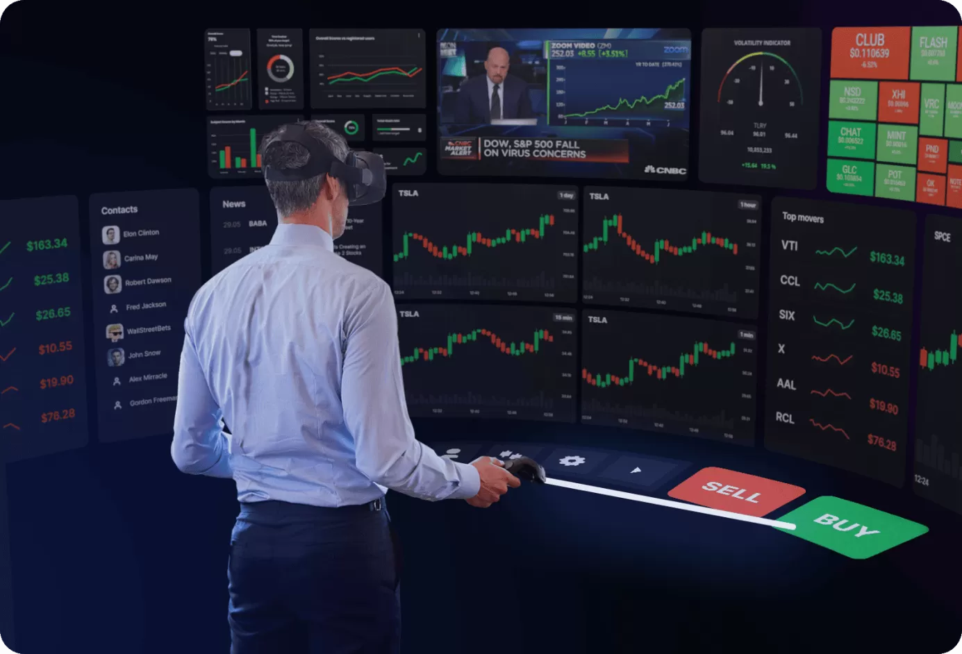 POC for the VR trading platform